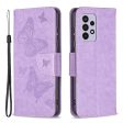 Butterfly Samsung Galaxy A33 5G flip case - Purple Fashion