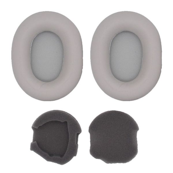 Sony WH-1000XM5 Silicone Ear Cap Earpads with Crowbar - Silver Sale