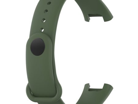 Xiaomi Redmi Smart Band Pro Solid Color Wrist Band Replacement Silicone Watch Strap - Dark Green For Discount