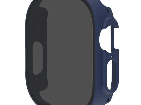 Apple Watch Series 9 41mm protective cover with tempered glass - Midnight Blue Online now