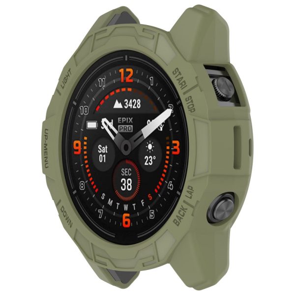 Garmin Epix Pro (Gen 2) 42mm   Fenix 7S Pro   7S hollow protective cover - Jungle Green For Sale