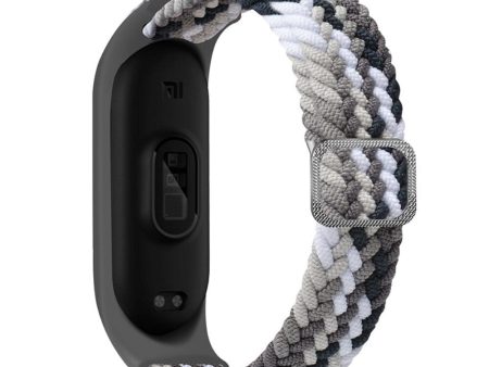 Xiaomi Mi Band 7   6   5 elastic nylon watch strap - Colorful Black Hot on Sale