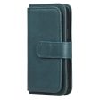 10-slot wallet case for iPhone 13 Mini - Dark Green on Sale