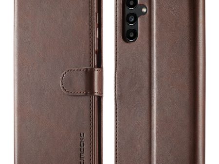 LC.IMEEKE Samsung Galaxy A13 5G Flip Case - Dark Brown Fashion