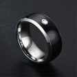 Smart editable stainless steel multifunctional NFC ring - Black   6# Supply