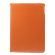 iPad Air 2 litchi grain style leather case - Orange Online