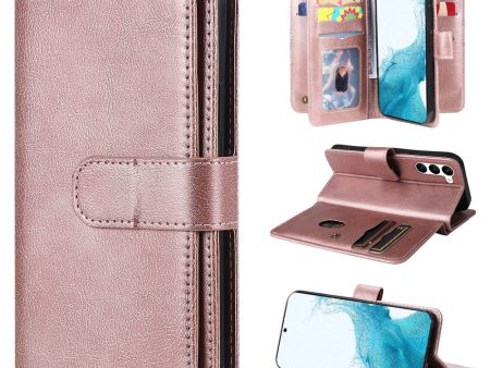 10-slot wallet case for Samsung Galaxy S23 - Rose Gold Discount