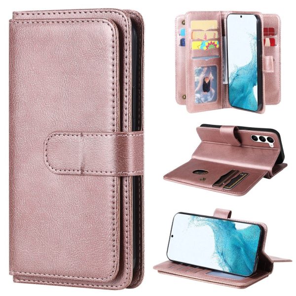 10-slot wallet case for Samsung Galaxy S23 - Rose Gold Discount