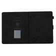 Universal butterfly imprinted leather case for 10-inch tablet - Black Online