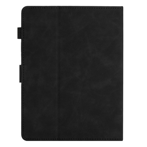 Universal butterfly imprinted leather case for 10-inch tablet - Black Online