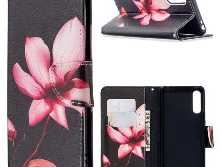 Wonderland Sony Xperia L4 flip case - Red Flowers Sale