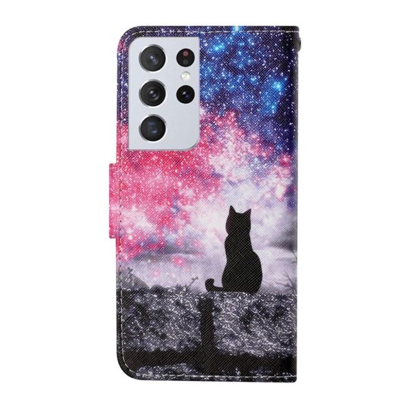 Wonderland Samsung Galaxy S21 Ultra flip case - Cat For Discount