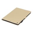 iPad 10.2 (2019) imprint flower brilliant leather flip case - Gold Online