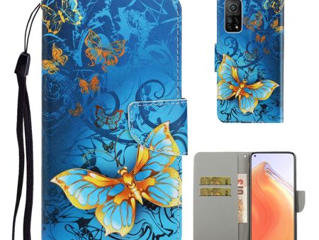 Wonderland Xiaomi Redmi K30S   Mi 10T Pro 5G   Mi 10T 5G flip case - Blue and Gold Butterfly Supply