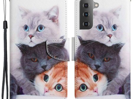 Wonderland Samsung Galaxy S23 flip case - Three Cats on Sale