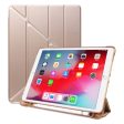 iPad 10.2 (2019) origami leather flip case - Champagne Gold on Sale