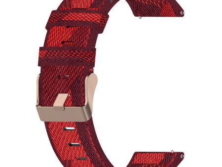 18mm Universal nylon watch strap - Red Stripe Online Sale