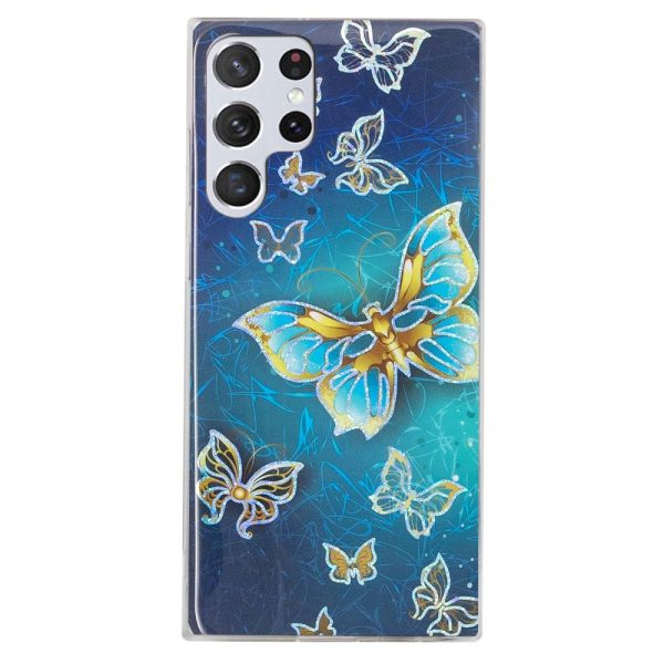 Deco Samsung Galaxy S23 Ultra case - Electroplated Butterflies For Discount