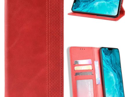 Bofink Vintage Honor 9X Lite leather case - Red Cheap