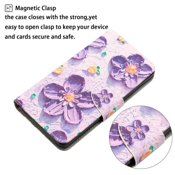 Wonderland Samsung Galaxy S23 flip case - Purple Flower For Sale