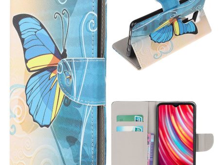 Wonderland Xiaomi Redmi Note 8 Pro flip case - Blue Butterfly Online Sale