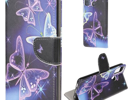 Wonderland Motorola Moto G50 flip case - Purple Butterfly For Cheap