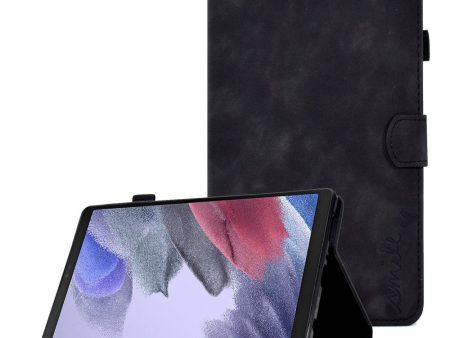 Samsung Galaxy Tab A7 Lite leather flip case with card slots - Black Online Hot Sale