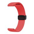 16mm silicone strap with black buckle for Keep   Huawei   Timex watch - Red For Discount