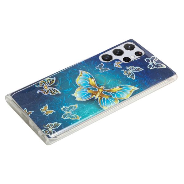 Deco Samsung Galaxy S23 Ultra case - Electroplated Butterflies For Discount