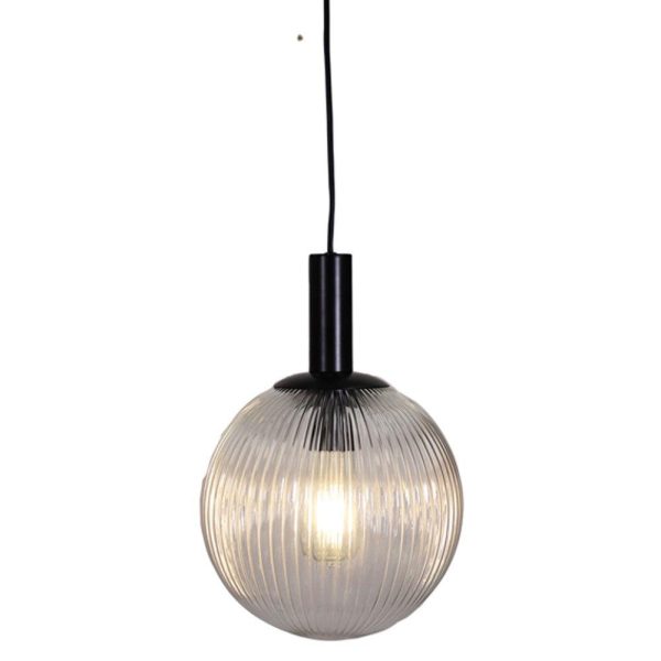 Legarno.25 Pendant Light in Black Clear Glass Online Sale