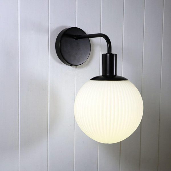 Legarno Indoor Wall Light in Clear or Opal Glass For Sale