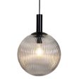 Legarno.30 Pendant Light in Black Clear Glass Online Sale