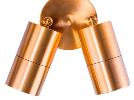 Tivah Solid Brass TRI Colour Double Adjustable Wall Pillar Light Havit Lighting - HV1355T-HV1357T Supply