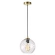 Twist Pendant Light in Brushed Brass Clear Glass Sale